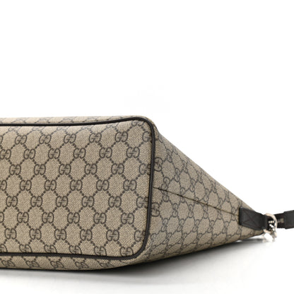 Gucci GG Supreme Monogram Medium Zippered Tote Dark Brown 10 of 10