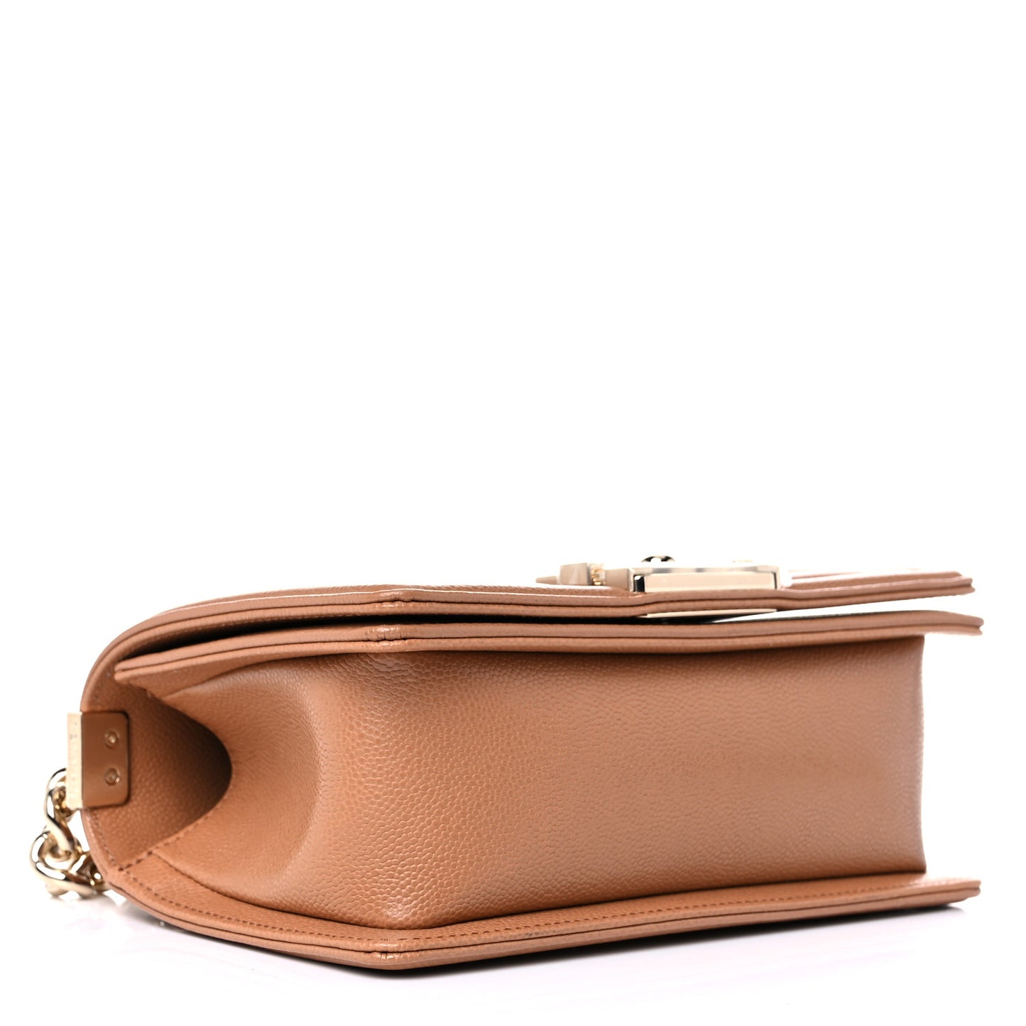 Caviar Quilted Small Boy Flap Brown