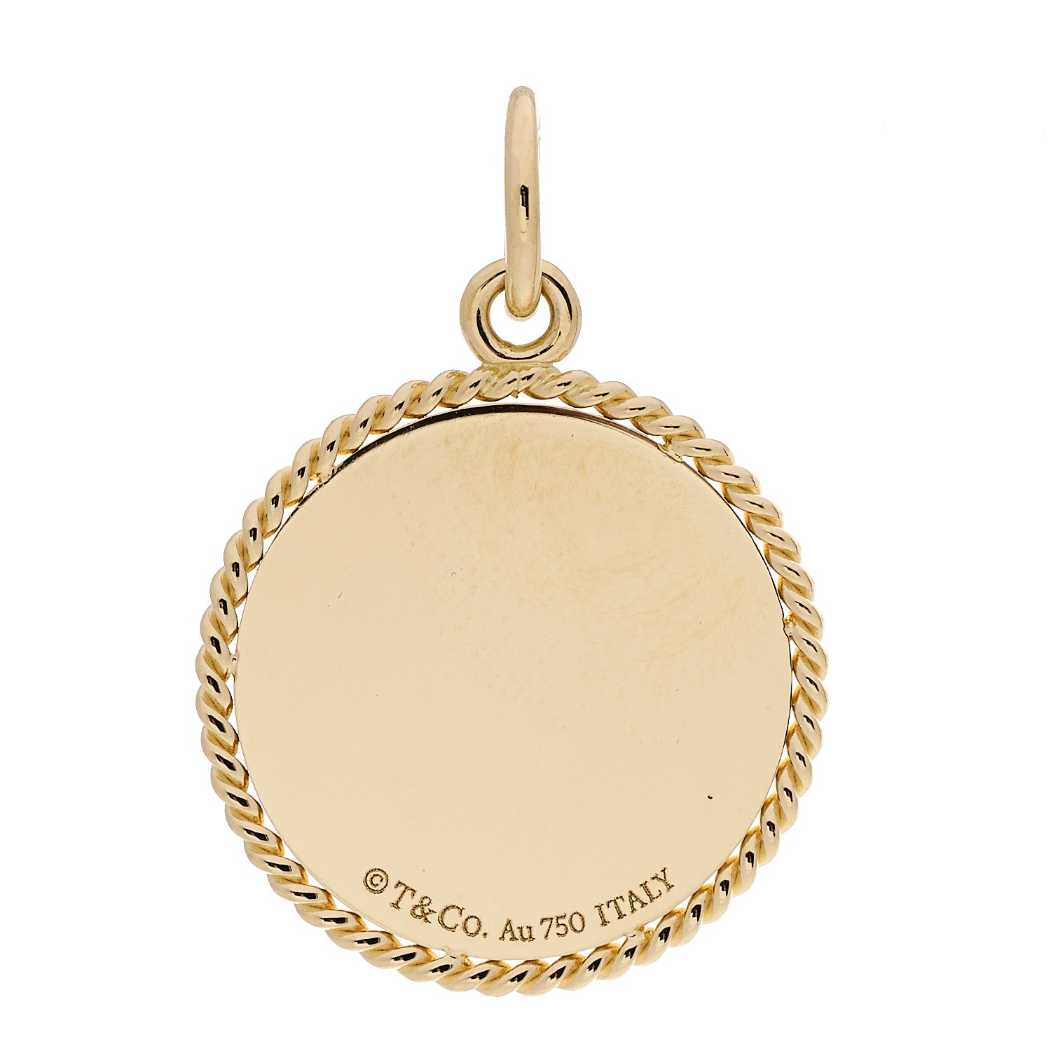 Tiffany 18K Yellow Gold Zodiac Aries Pendant 3 of 4