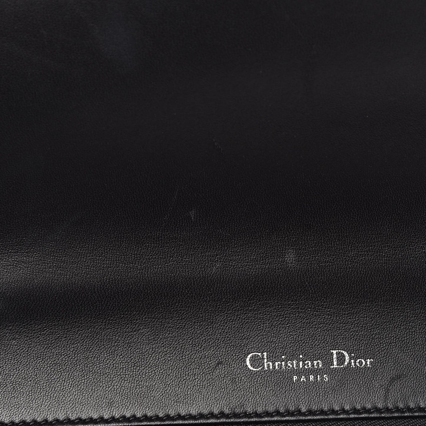 Lambskin Large Diorama Flap Bag Black