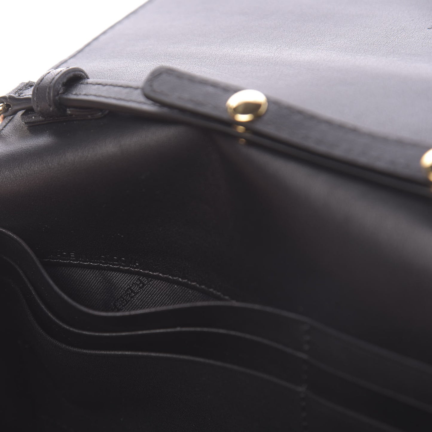 Calfskin House Check Henley Wallet On Chain Black