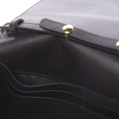 Burberry Calfskin House Check Henley Wallet On Chain Black 7 of 11