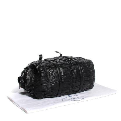 Prada Nappa Gaufre Tote Nero Black 4 of 8
