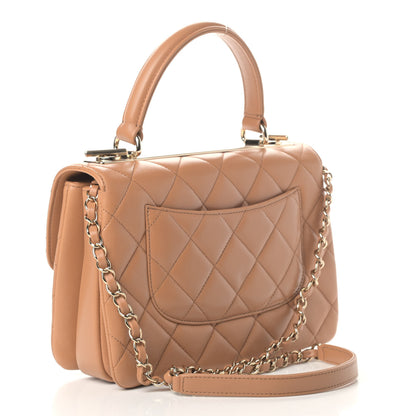 Chanel Lambskin Quilted Small Trendy CC Flap Dual Handle Bag Camel 2 of 5