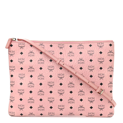MCM Visetos Medium Crossbody Pouch Soft Pink 1 of 10