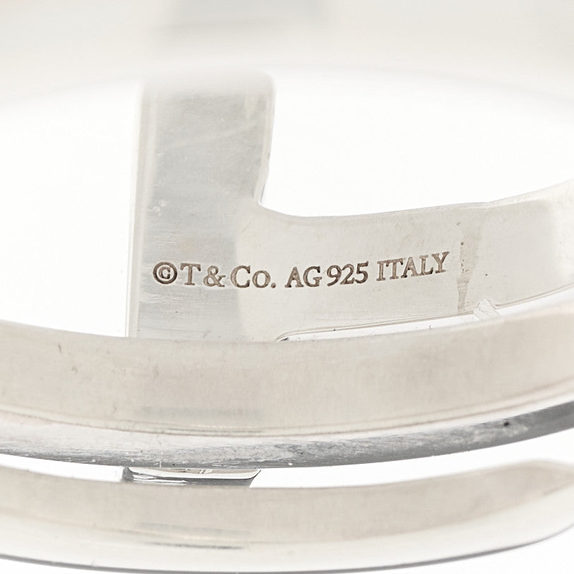 Sterling Silver T Square Wrap Ring 56 7.5