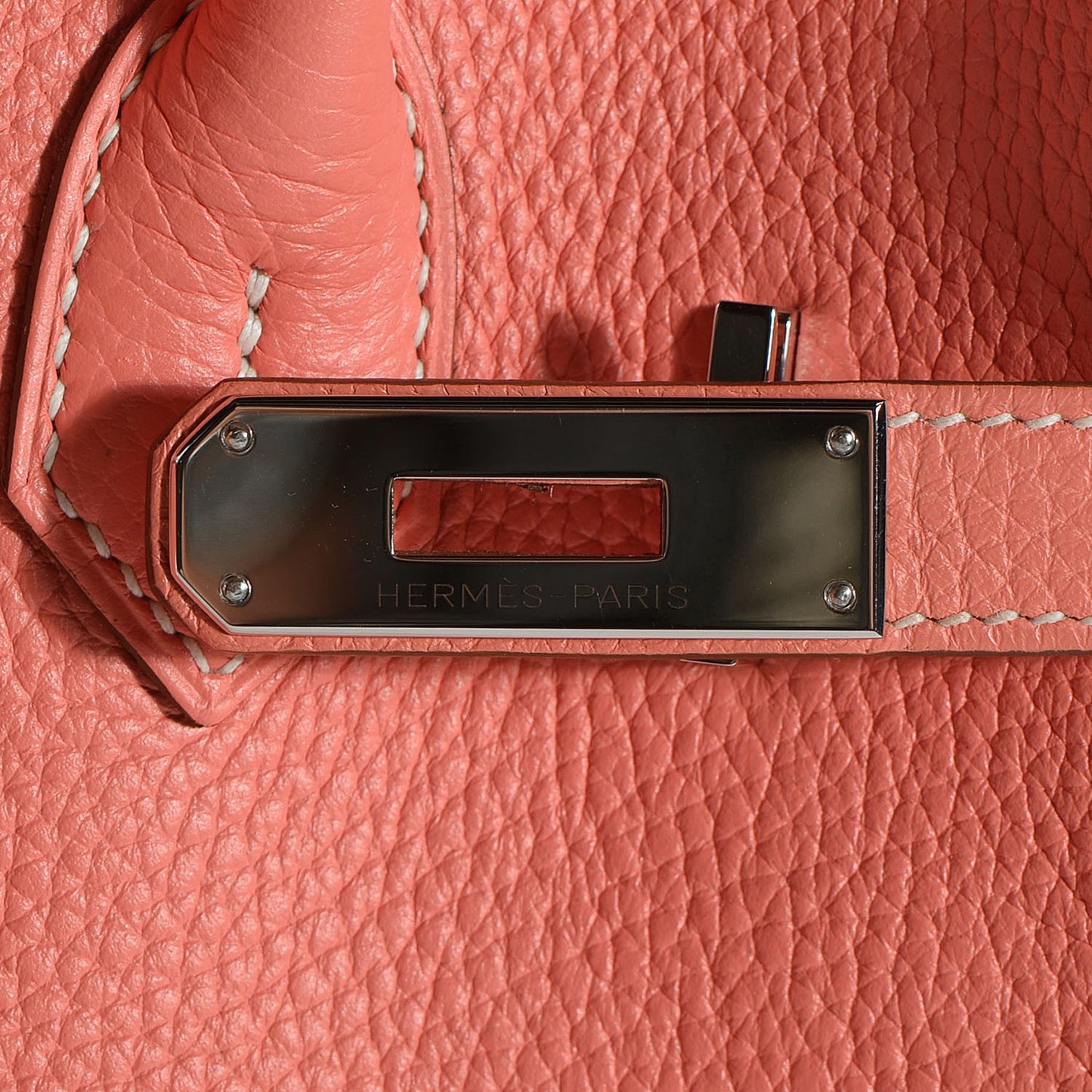 Taurillon Clemence Birkin 30 Crevette