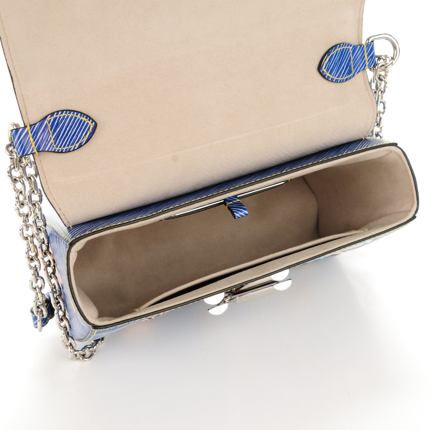 Epi Azteque Twist Shoulder Bag MM Denim Light