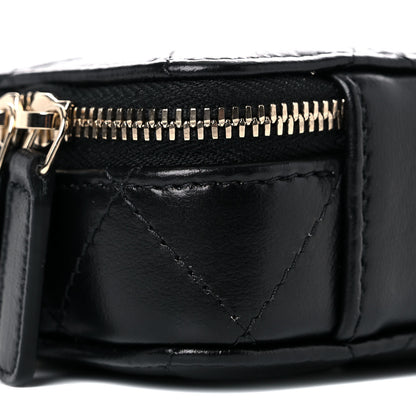 Chanel Lambskin Quilted Mini Lacquered Chain Clutch Black 5 of 10