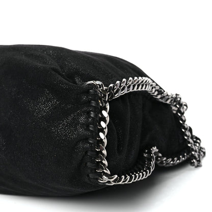 Stella McCartney Shaggy Deer Small Falabella Fold Over Tote Black 9 of 10