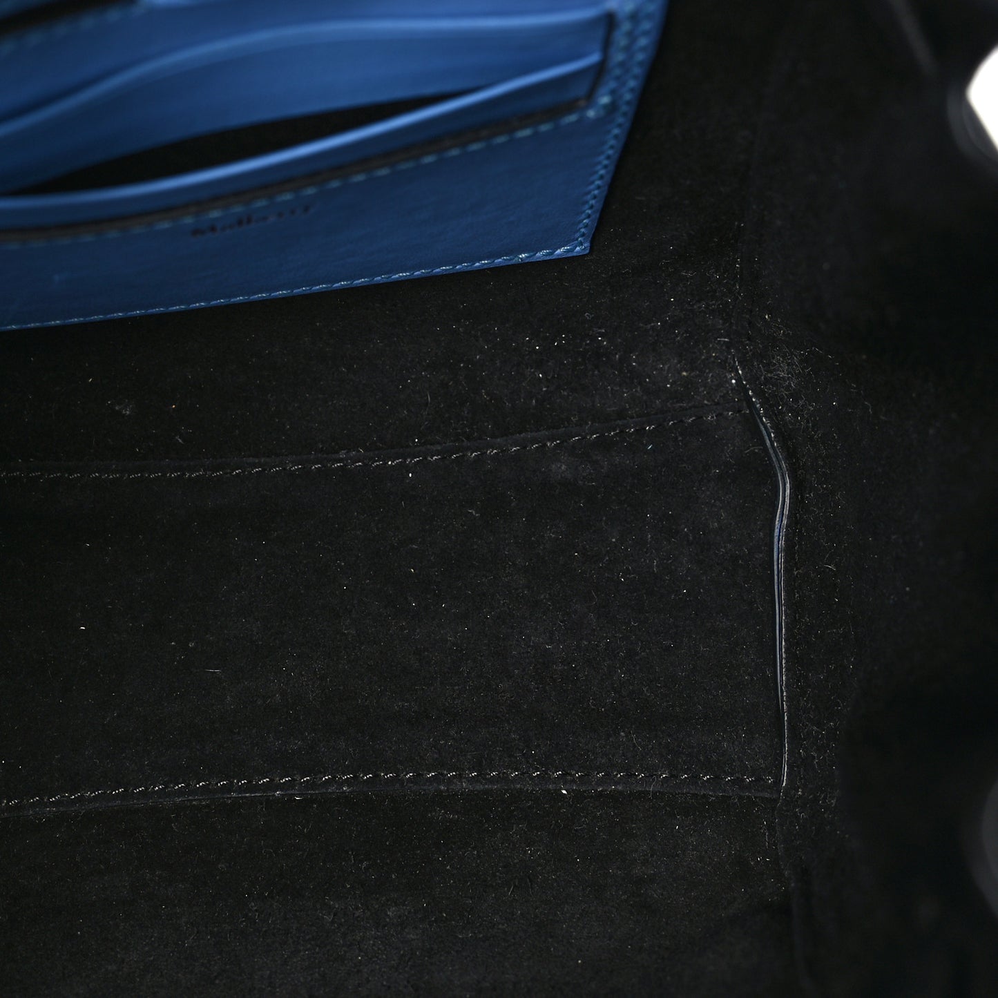 Smooth Calfskin Mini Iris Tote Blue Black