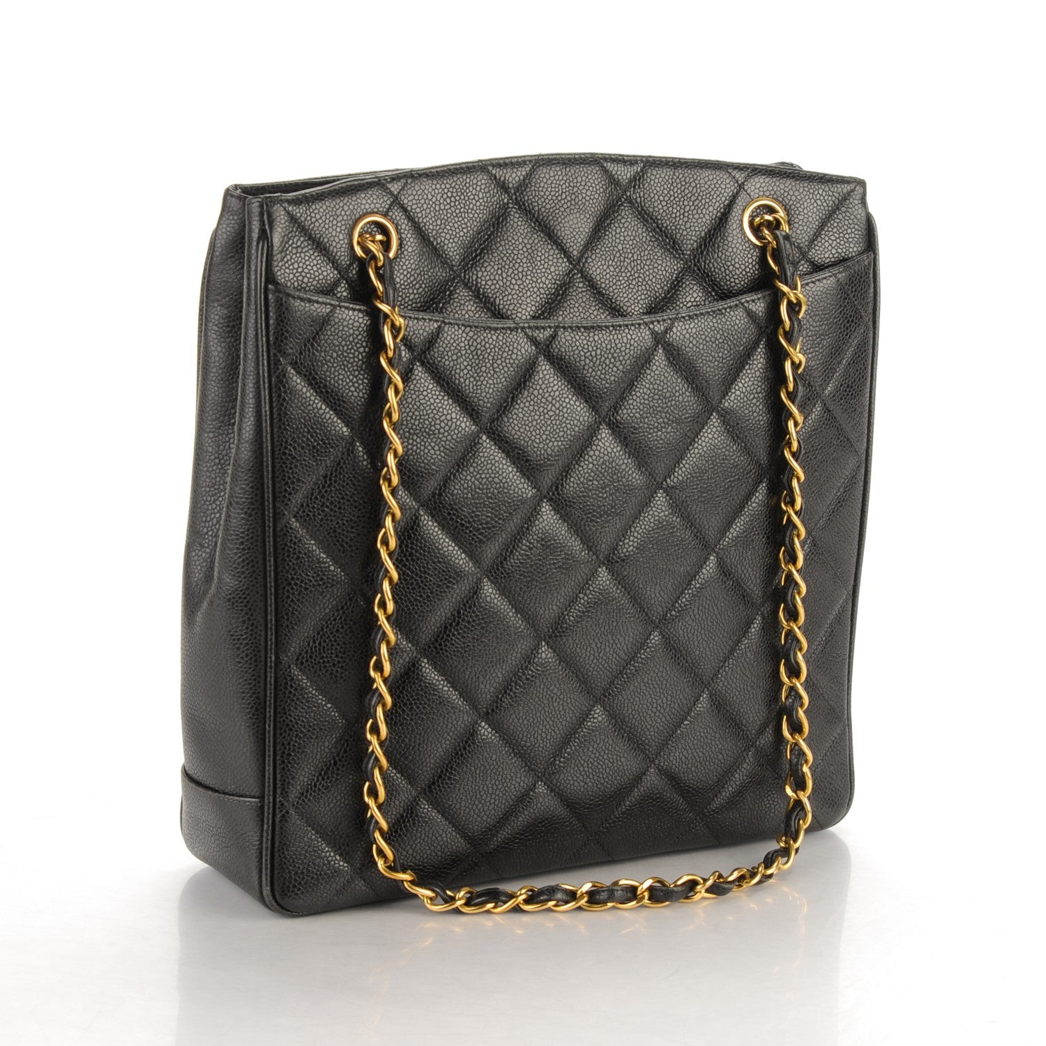 Chanel Caviar Quilted CC Shoulder Bag Black 3 of 8