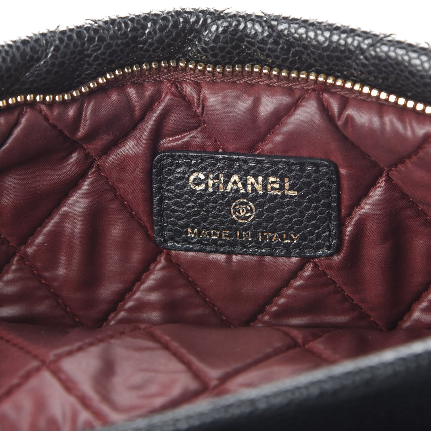 Chanel Caviar Quilted CC Beauty Clutch Black 6 of 8