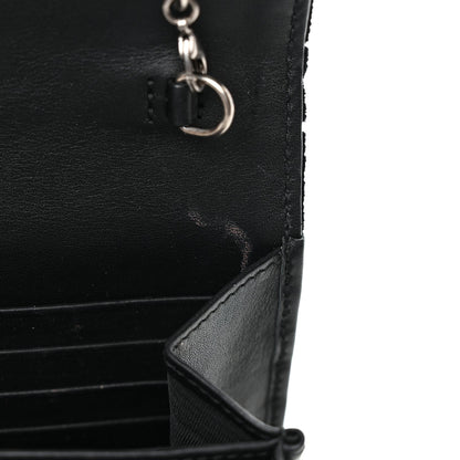 Gucci Velvet GG Monogram Mini Dionysus Chain Wallet Black 8 of 9