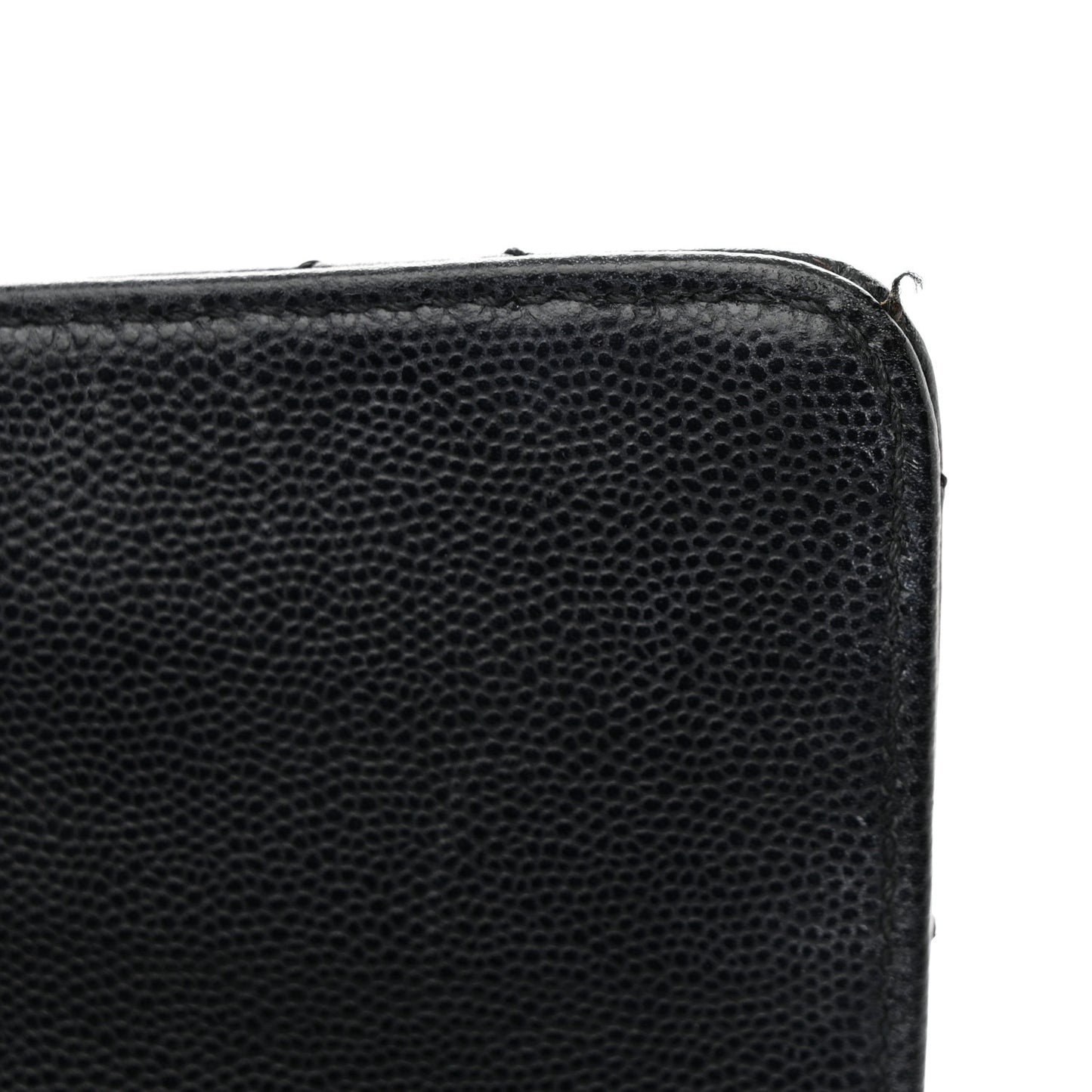 Caviar Diamond Stitched Flap Shoulder Bag Black