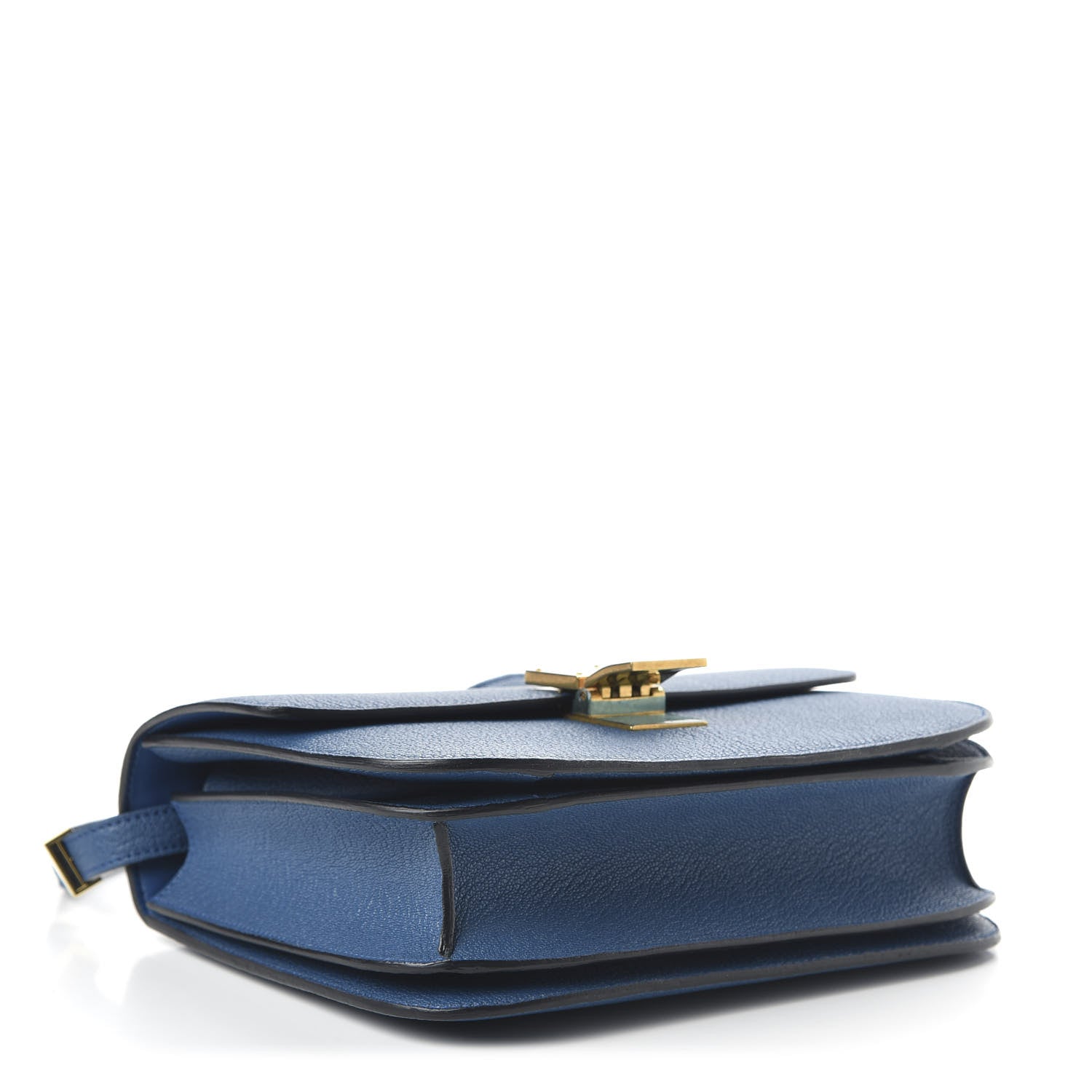 Celine Goatskin Medium Classic Box Flap Bag Deepsea 4 of 10