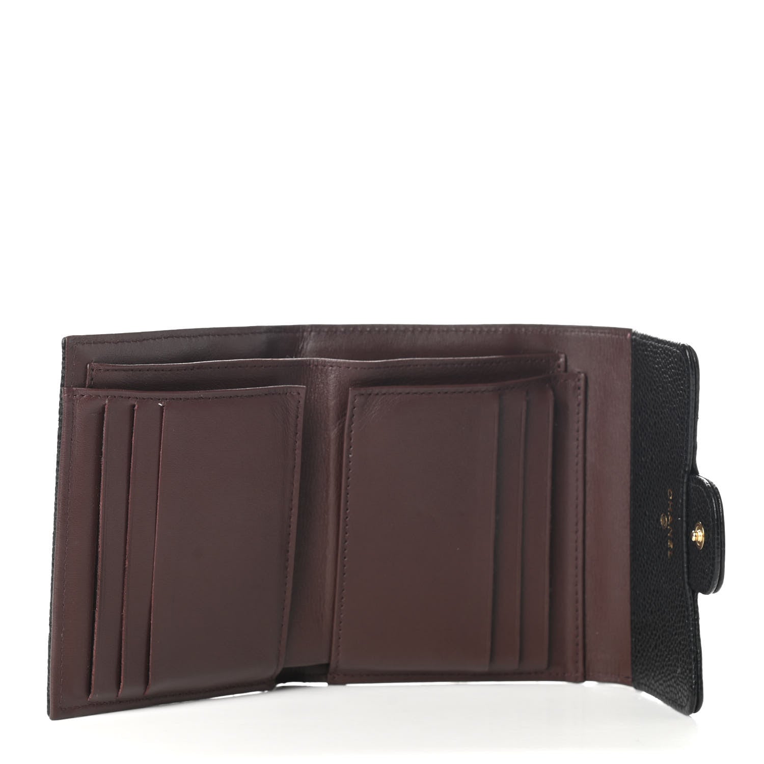 Chanel Caviar Quilted Compact Flap Wallet Black 5 of 8