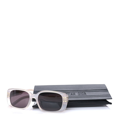 Christian Dior Diorsignature Rectangular Sunglasses Beige Smoke 7 of 7