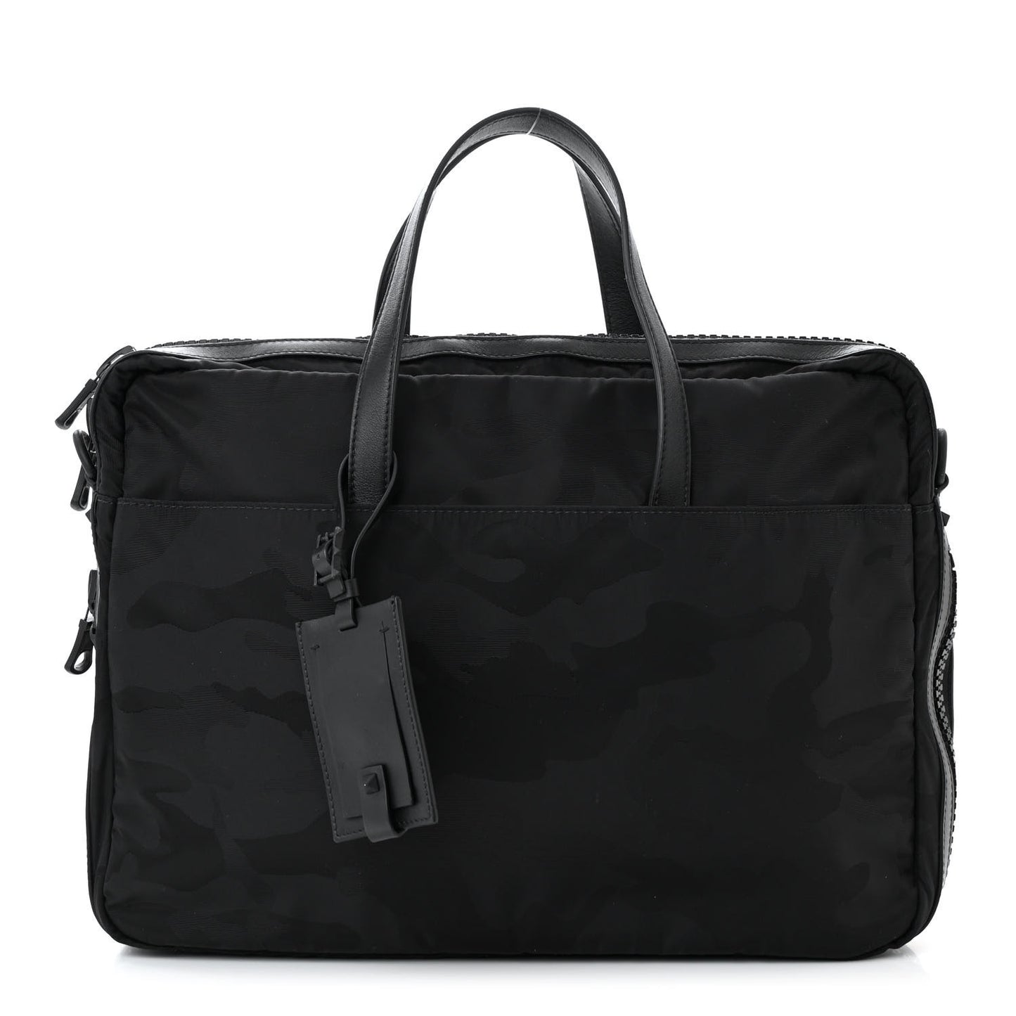 Nylon Camouflage Travel Briefcase Black
