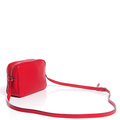 Gucci Pebbled Calfskin Small Soho Disco Bag Tabasco Red 3 of 9