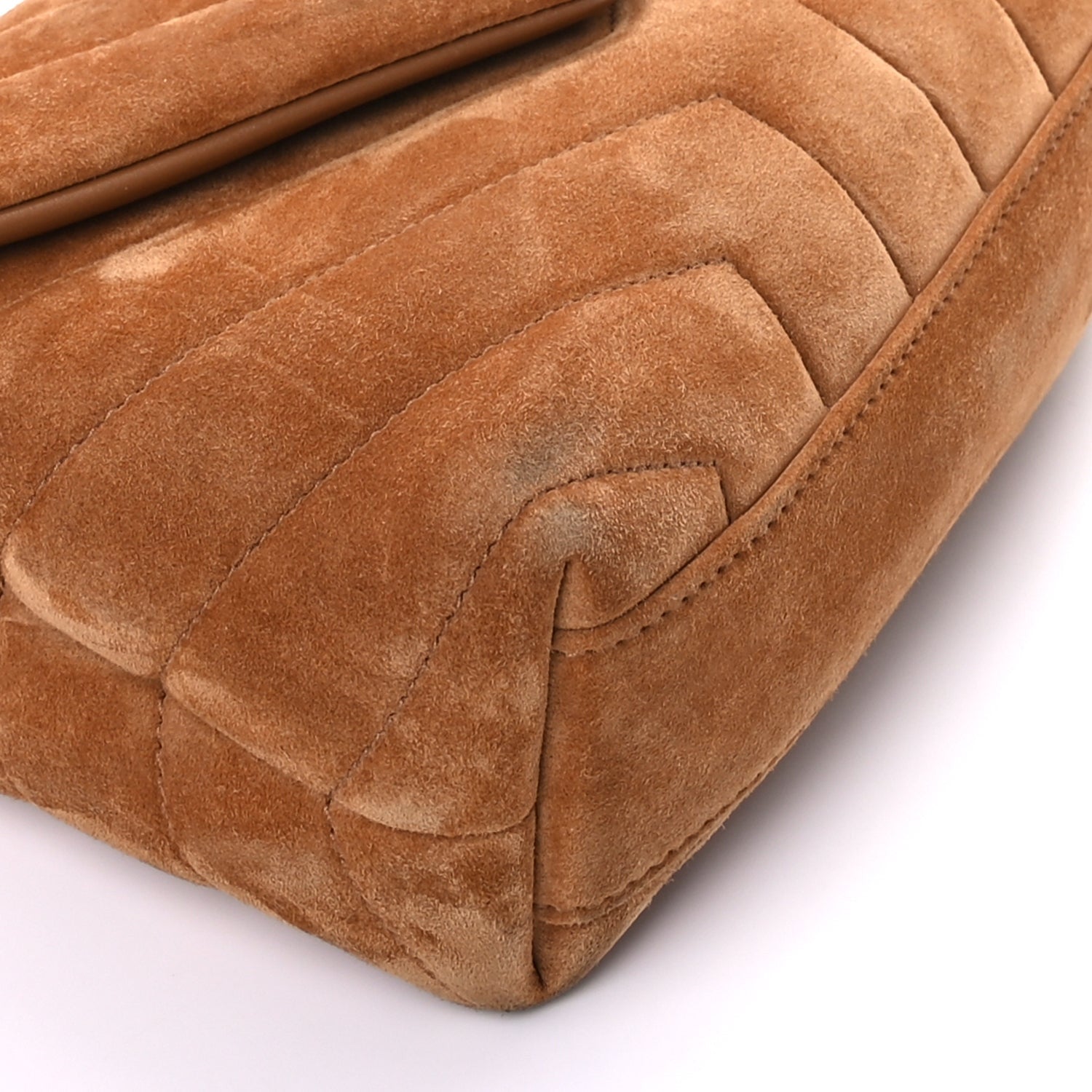 Saint Laurent Suede Toy Loulou Shoulder Bag Cinnamon 7 of 8