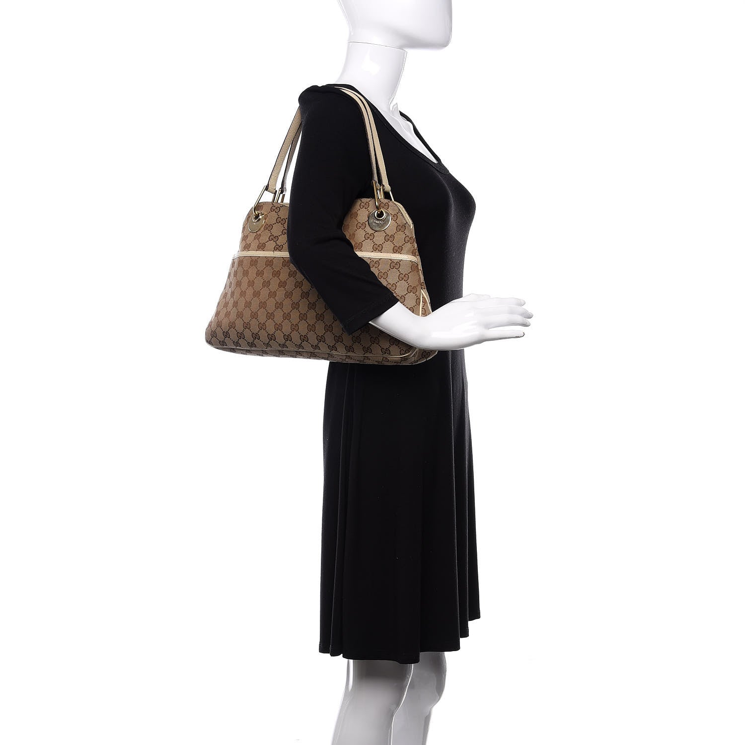 Gucci Monogram Medium Eclipse Shoulder Bag Off White 2 of 17