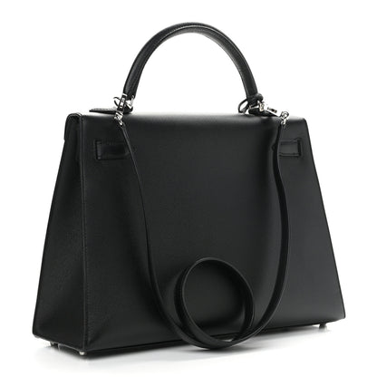 Hermes Epsom Kelly Sellier 32 Black 3 of 11