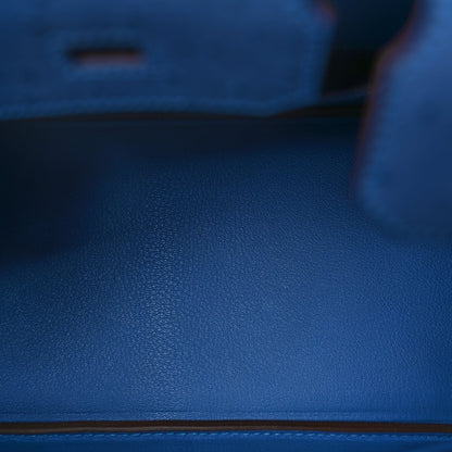 Hermes Ostrich Birkin 30 Mykonos 4 of 10