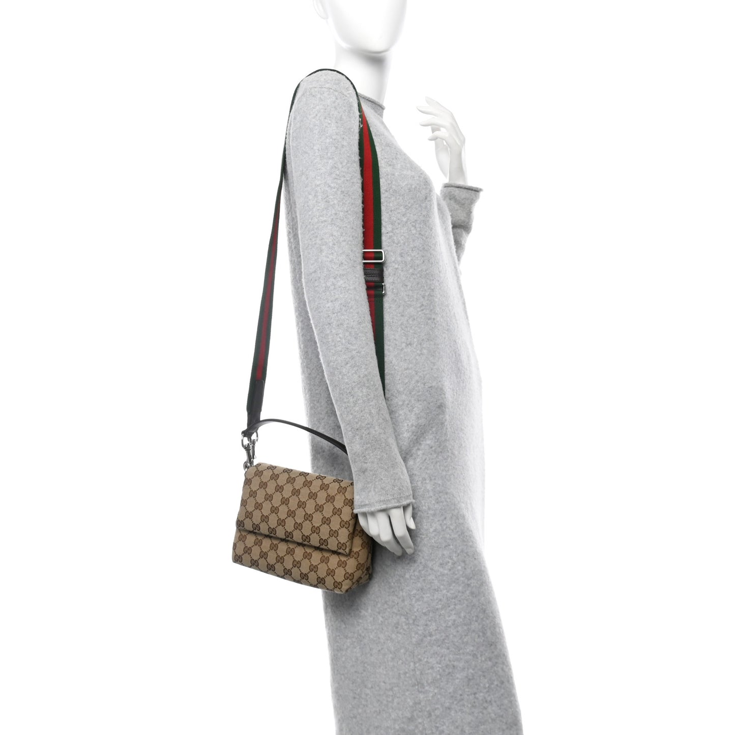 Monogram Small Crossbody Bag Beige Ebony