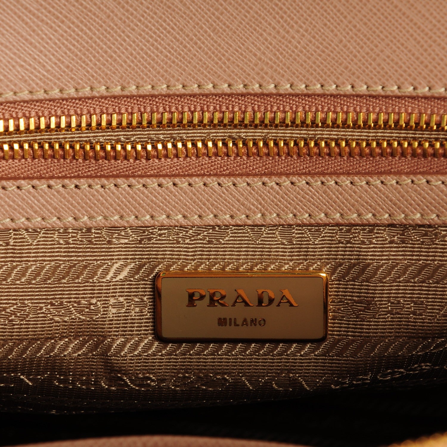 Prada Saffiano Small Galleria Double Zip Tote Cammeo 6 of 8