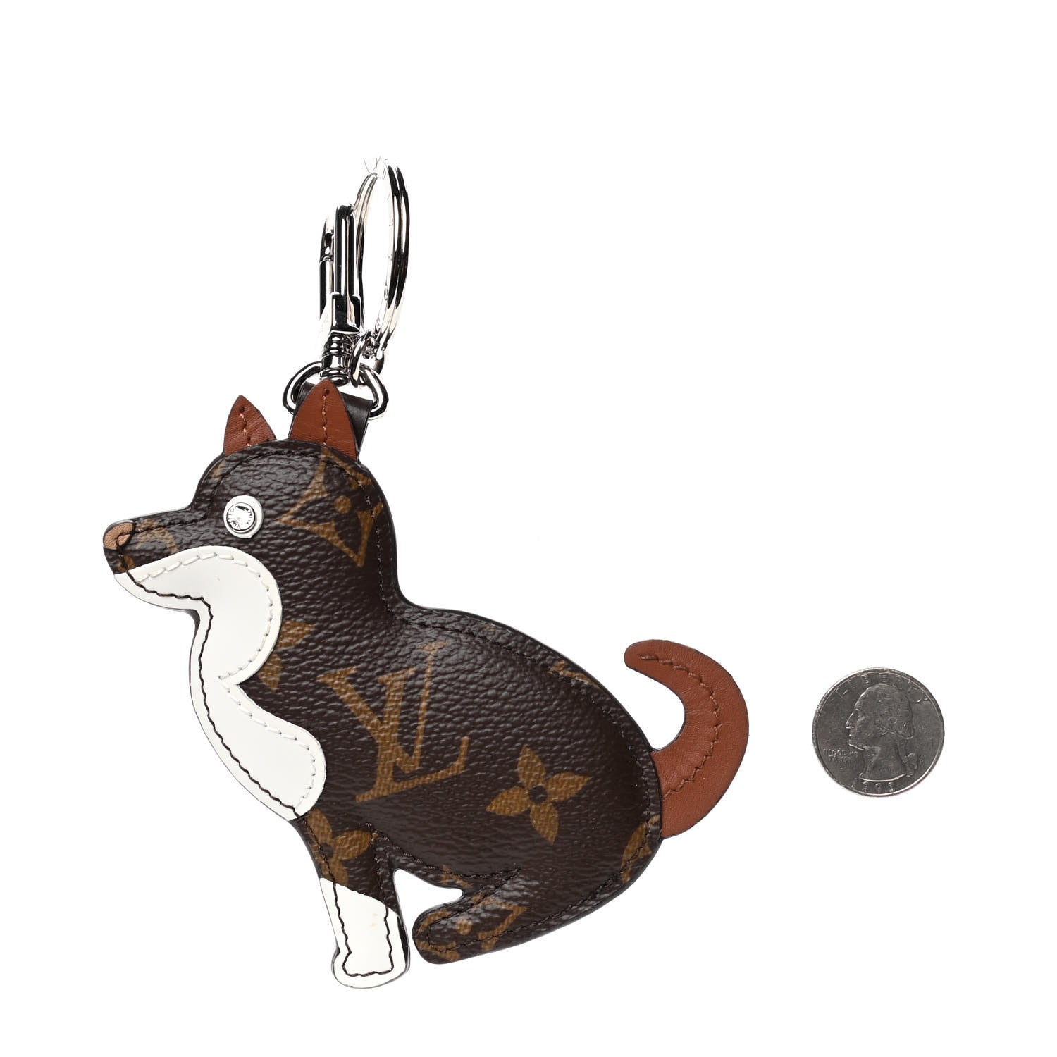 Louis Vuitton Monogram Dog Bag Charm Key Holder 3 of 4