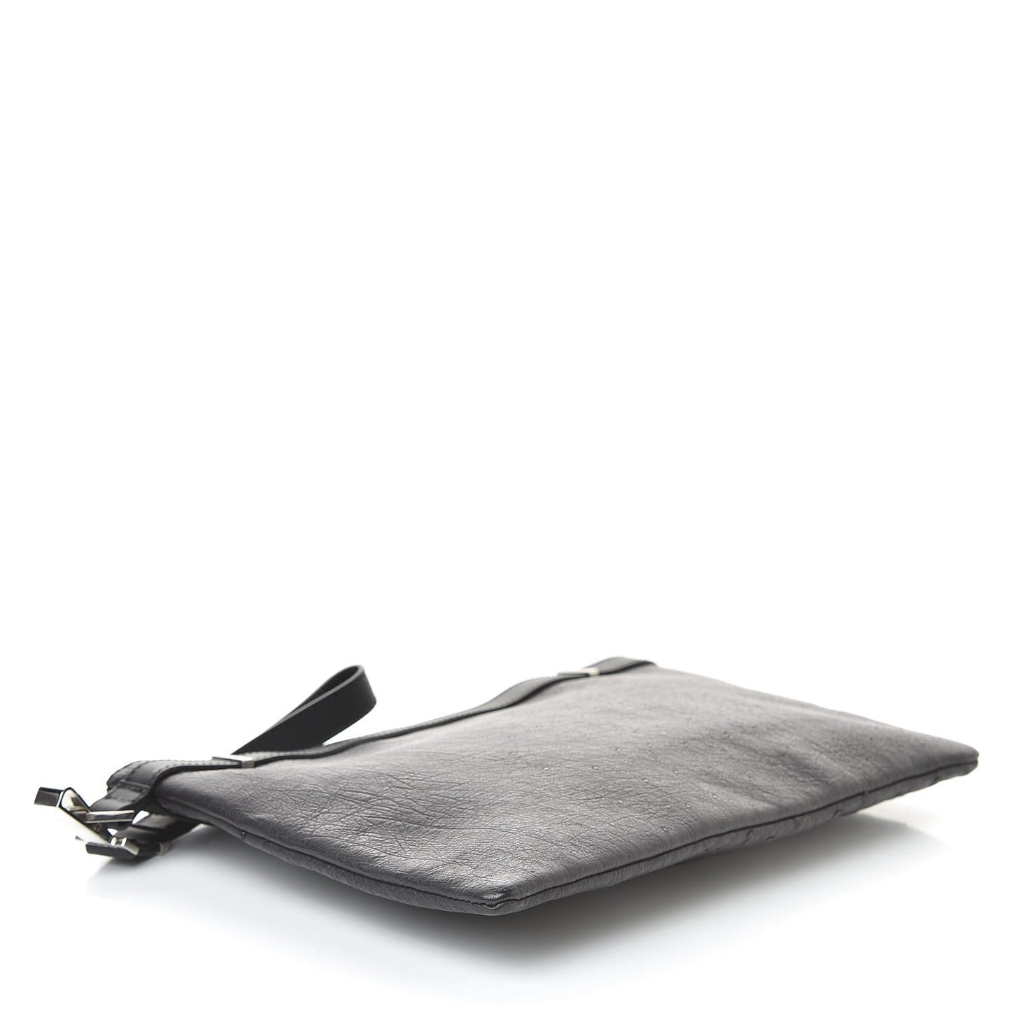 Ostrich Veau Document Case Black