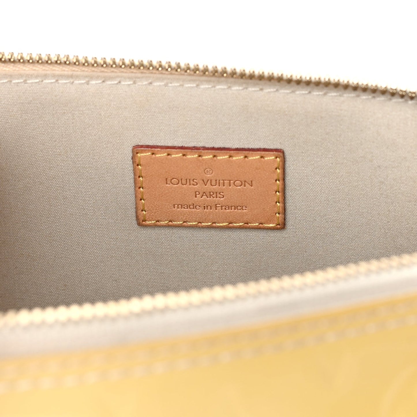 LOUIS VUITTON Vernis Alma MM Yellow Yellow
