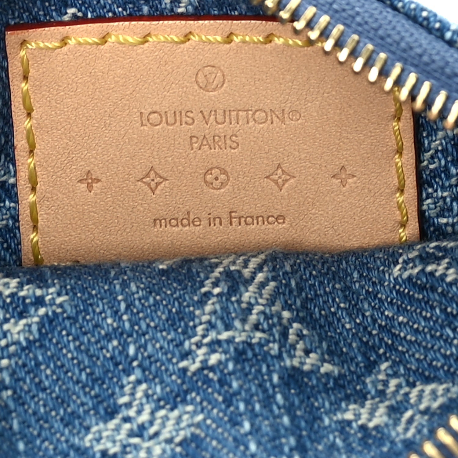 Louis Vuitton Monogram Denim Key Pouch Denim Blue 7 of 7