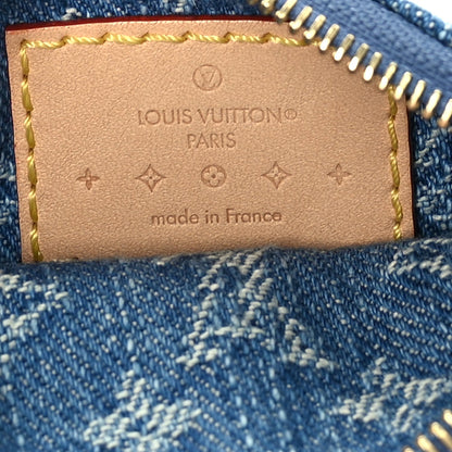Louis Vuitton Monogram Denim Key Pouch Denim Blue 7 of 7
