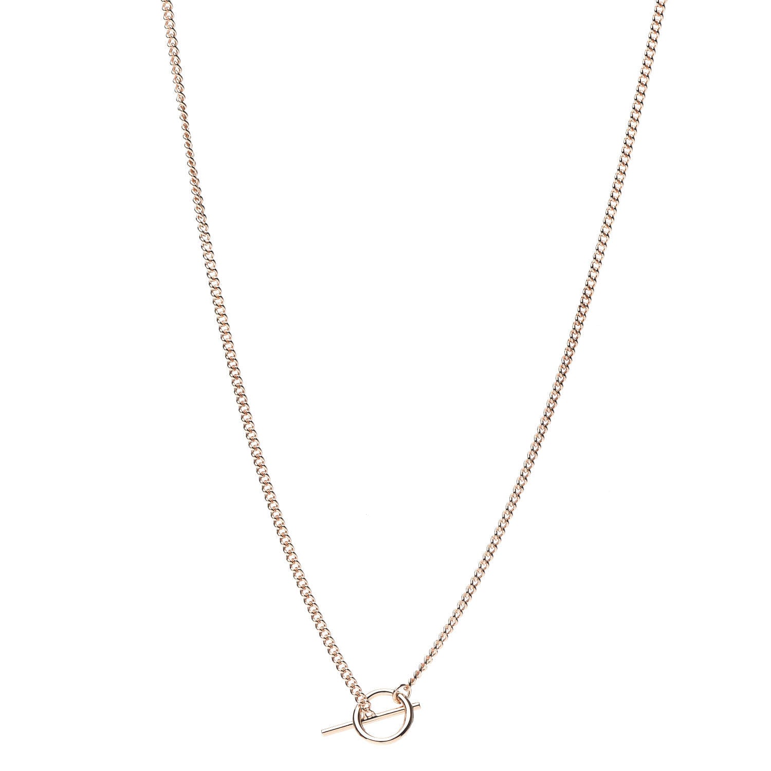 Hermes 18K Rose Gold PM Echappee Necklace SH 1 of 6
