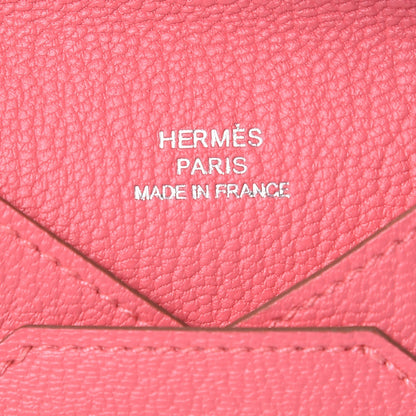 Hermes Chevre Mysore Small Envelope Clutch Rose Lipstick 6 of 8