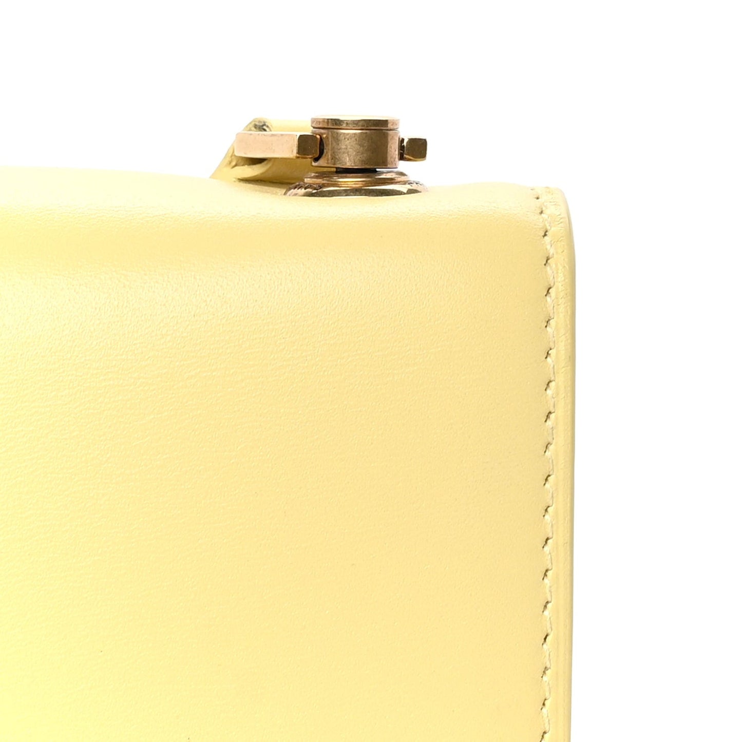 Smooth Calfskin Carre Satchel  Paille