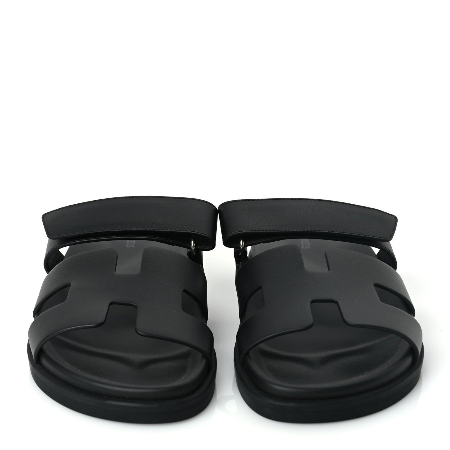 Calfskin Womens Chypre Sandals 38.5 Black