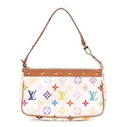 Louis Vuitton Monogram Multicolor Pochette Accessories White 1 of 12