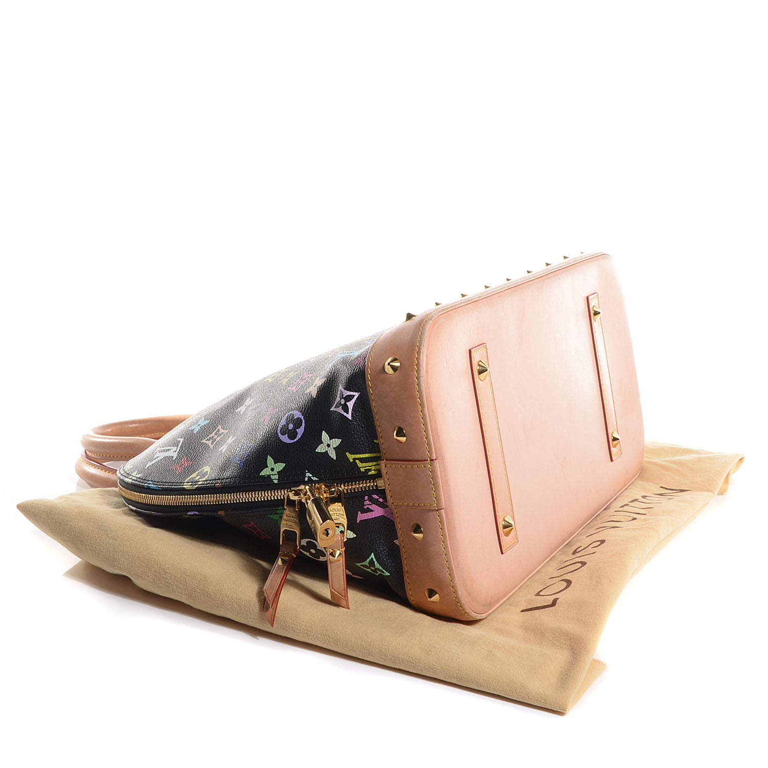 Louis Vuitton Monogram Multicolor Alma GM Black 4 of 7