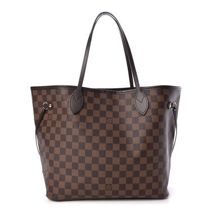 Louis Vuitton Damier Ebene Neo Neverfull MM Rose Ballerine 1 of 11