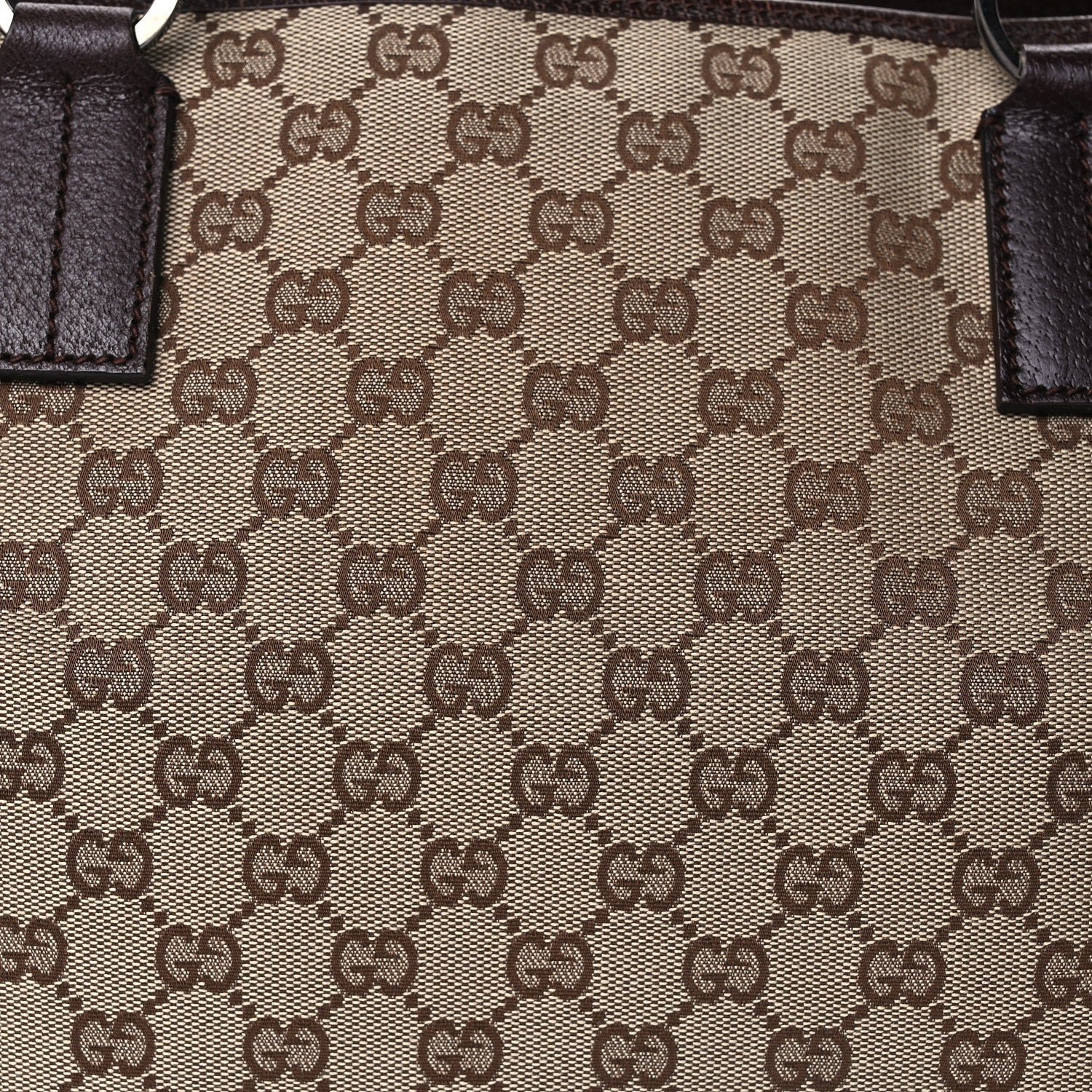 Gucci Monogram Medium Tote  Dark Brown 6 of 8