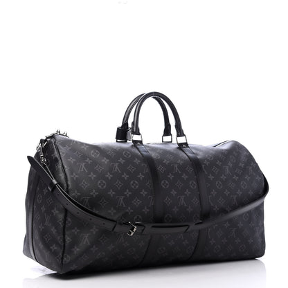 Louis Vuitton Monogram Eclipse Keepall Bandouliere 55 2 of 9