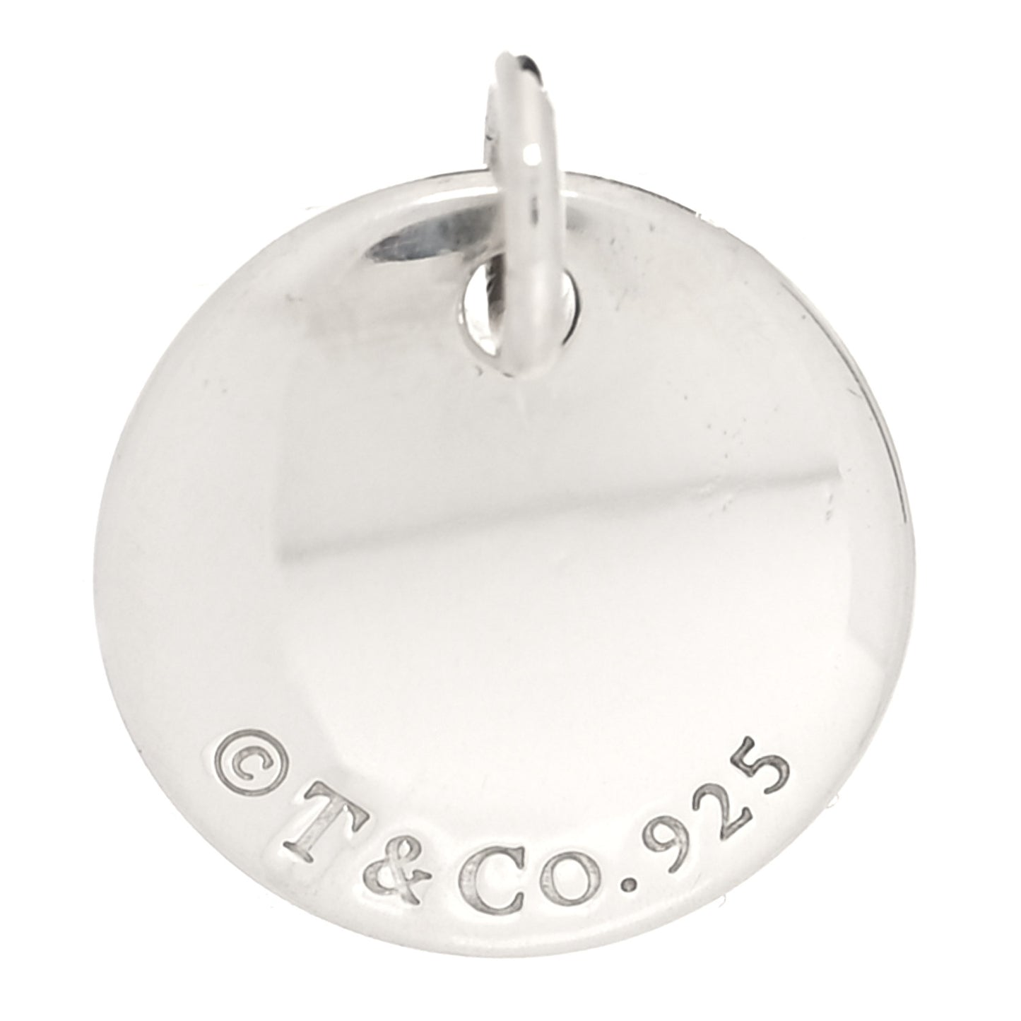 Sterling Silver Letter A Disc Charm