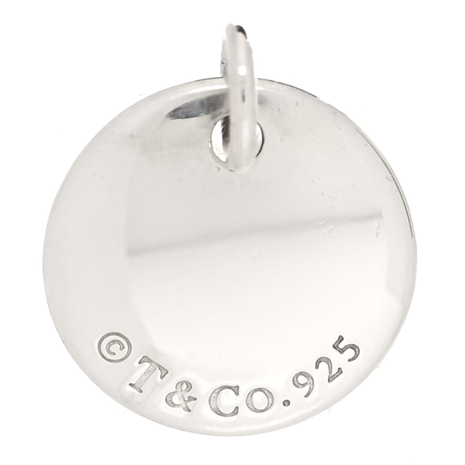 Tiffany Sterling Silver Letter A Disc Charm 3 of 3