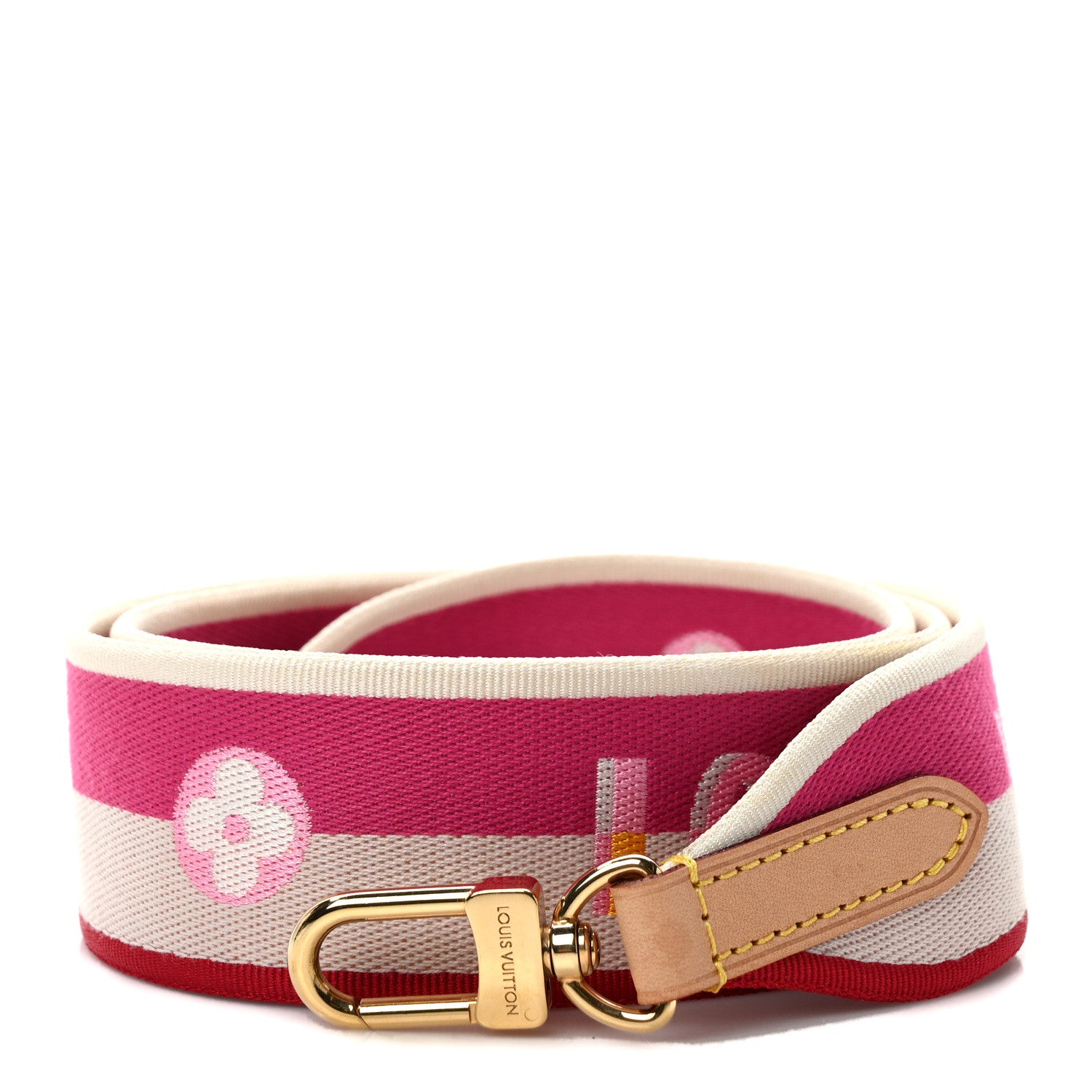 Louis Vuitton Jacquard Speedy Bandouliere 20 Shoulder Strap Fuchsia 1 of 3