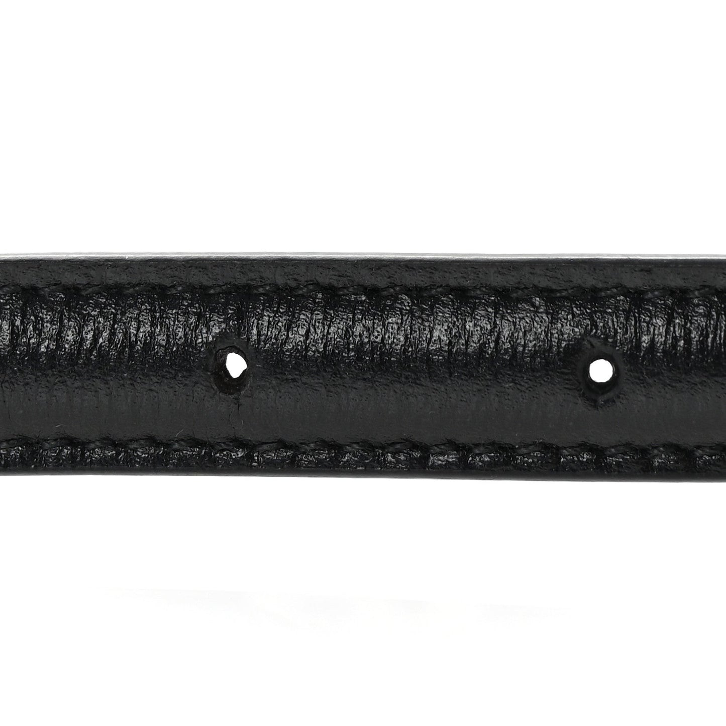 Efesto Leather Womens Horsebit 15/23mm Belt 105 42 Black