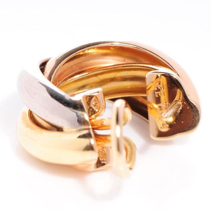 Cartier 18K Pink Yellow White Gold Small Trinity Earrings 4 of 9