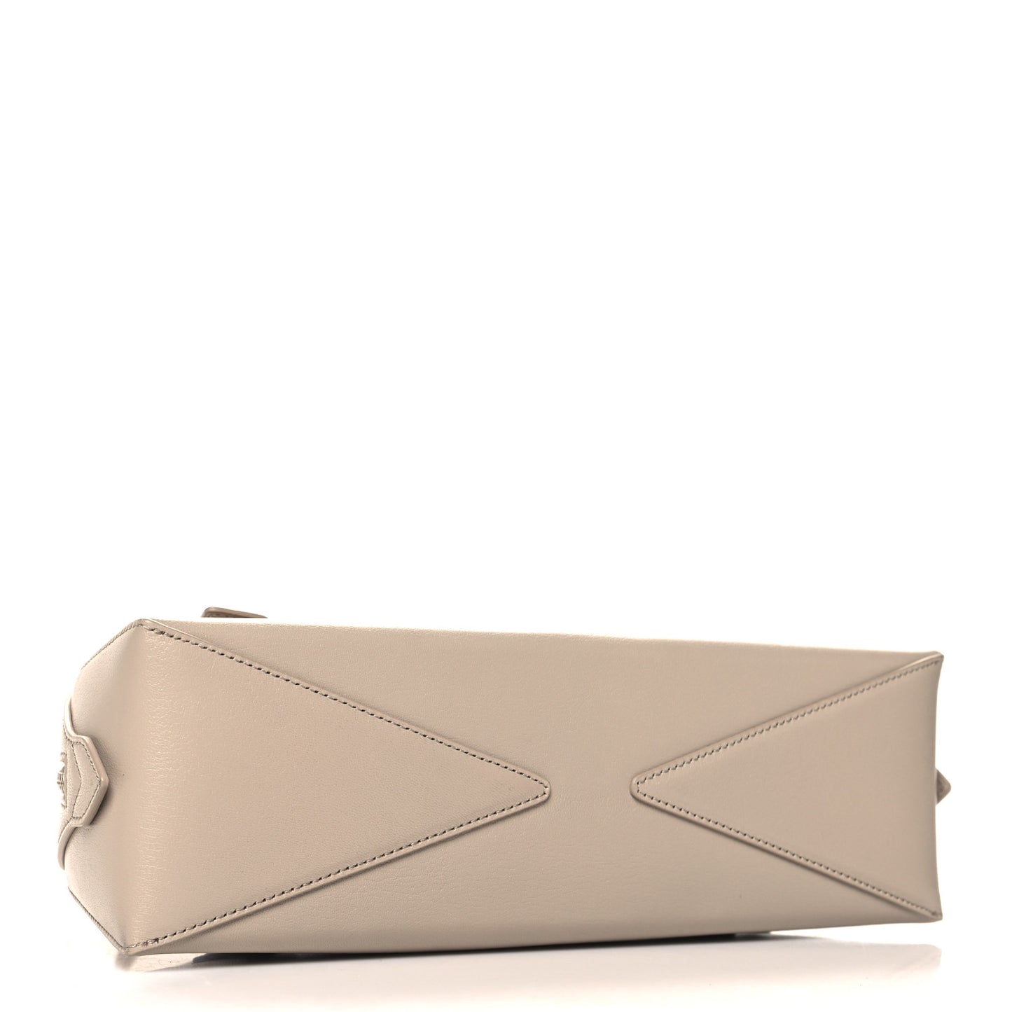 Shiny Goatskin Medium Le Teckel Bag Grege